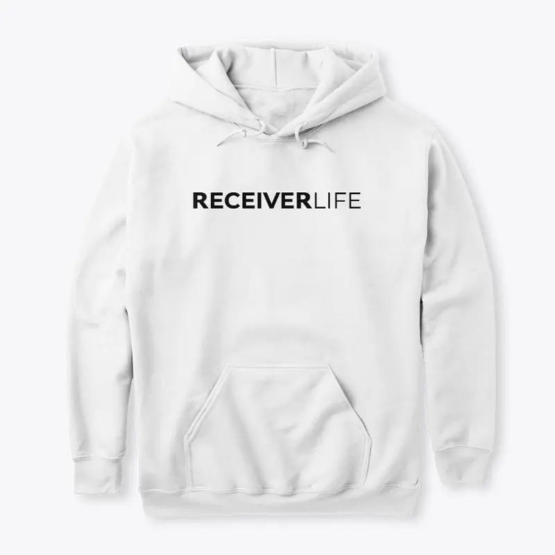 Receiver Life | White Hoodie