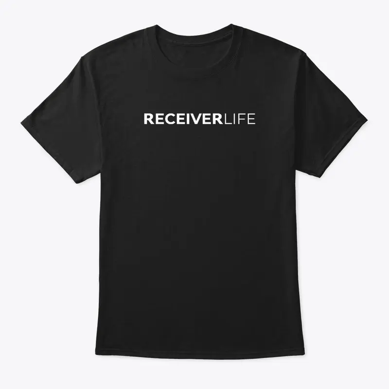 Receiver Life | Black T-Shirt